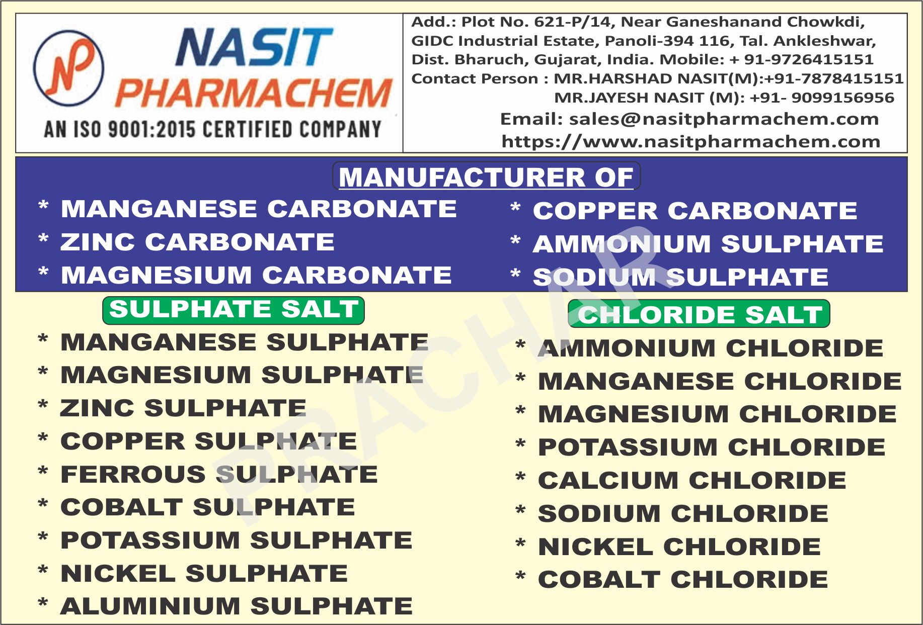 NASIT PHARMACHEM